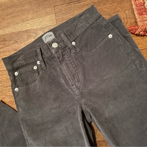 J. Crew Grey Vintage Slim Straight Corduroy Jean Sz. 23P - Picture 1 of 11